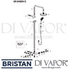 Bristan Carre Exposed Fixed Head Bar Shower Diverter Kit Spare Parts